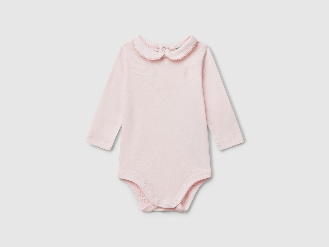 Боди с отложным воротником