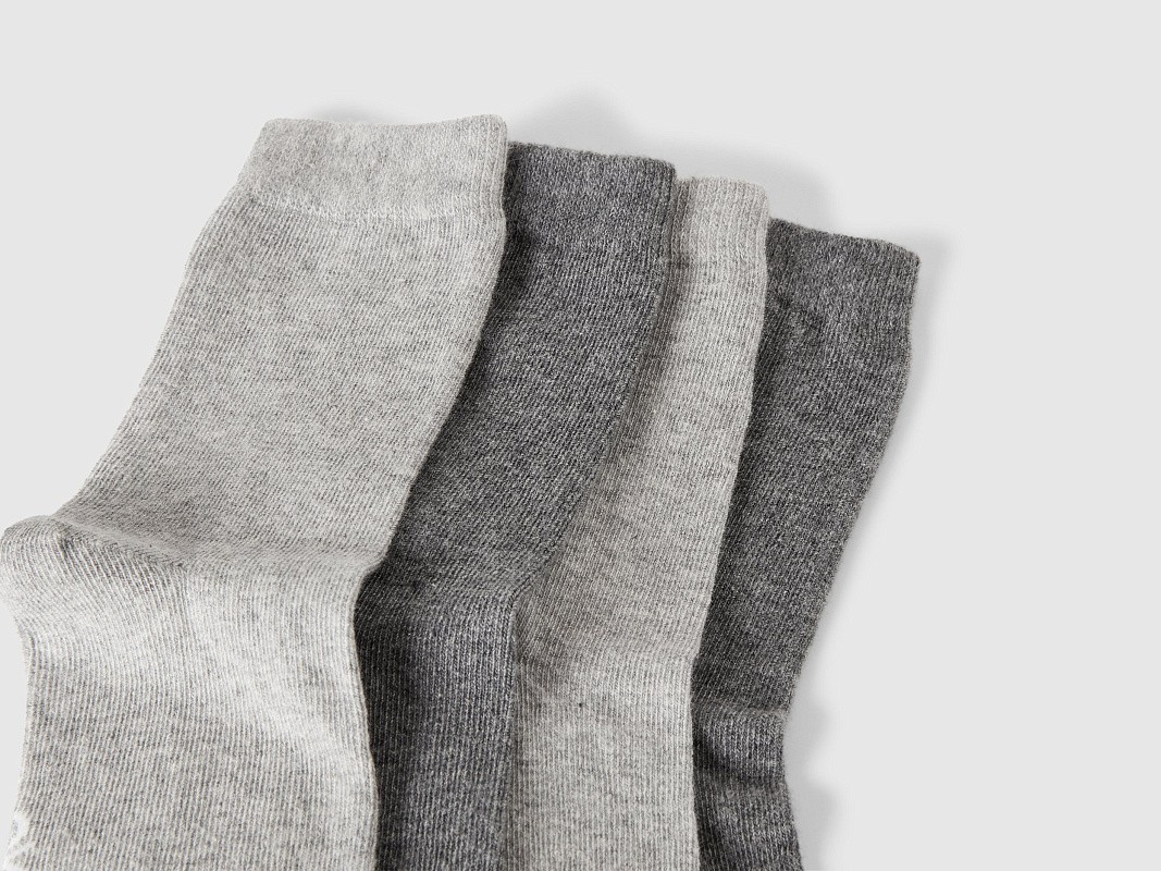 Набор из 4х пар однотонных носков