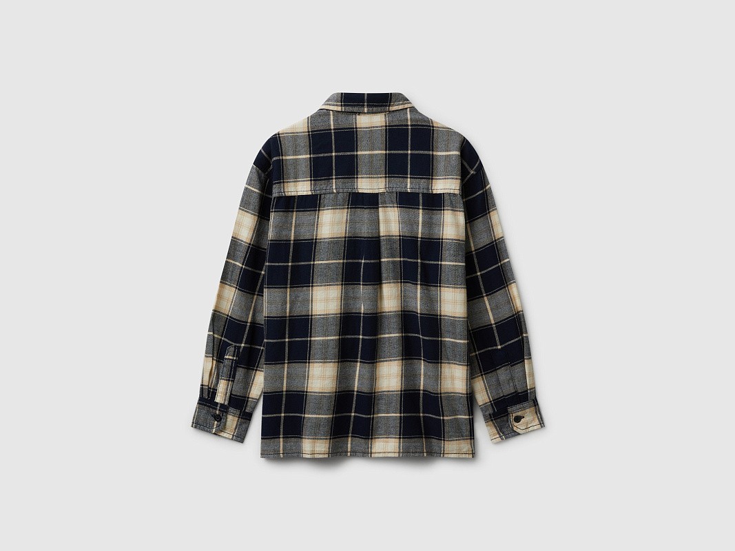 Рубашка фланелевая в клетку