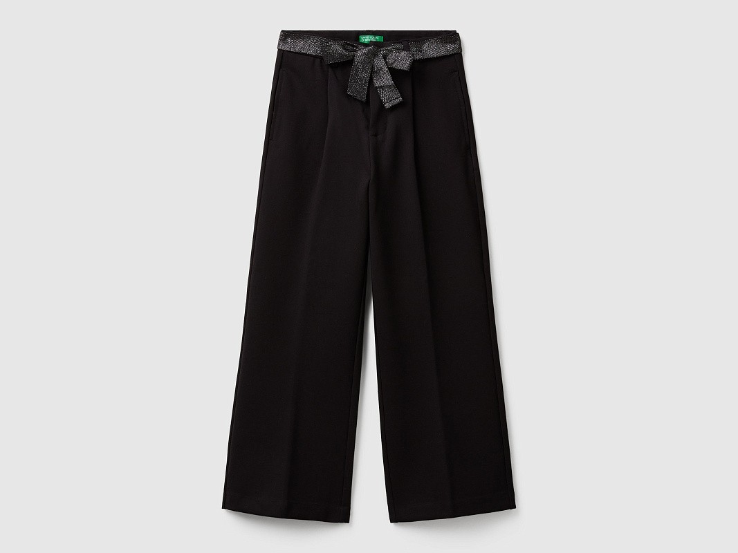 Брюки широкие из интерлока