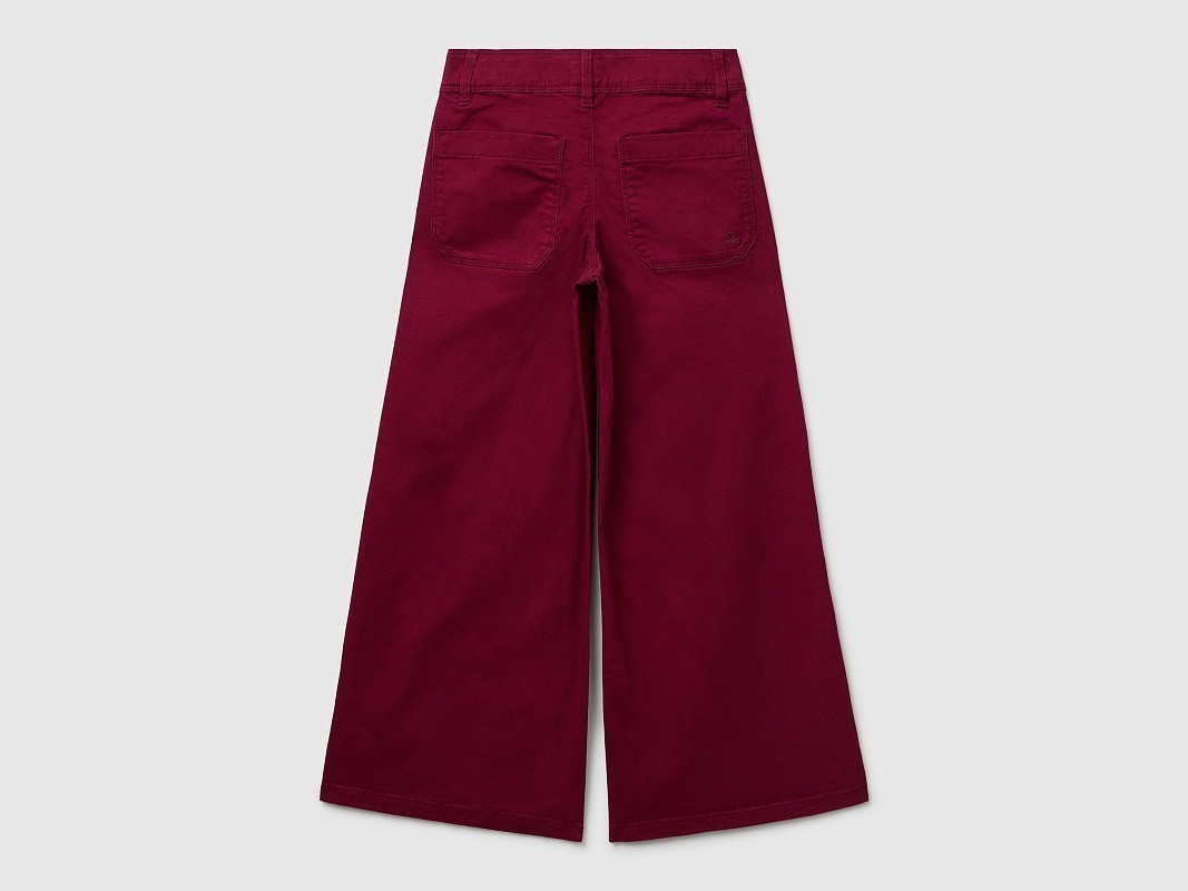 Брюки из цветного денима