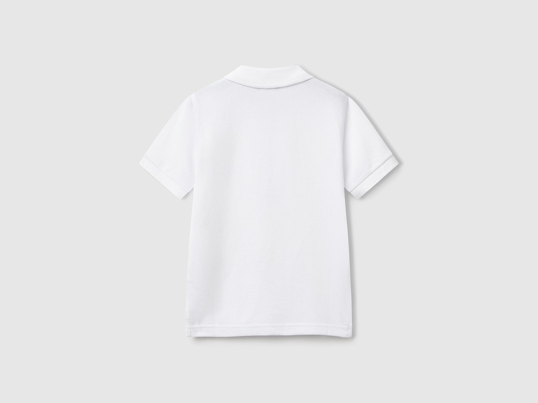 Поло из ткани пике с логотипом