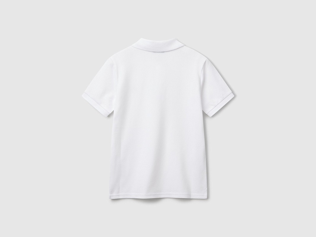 Поло из ткани пике с логотипом