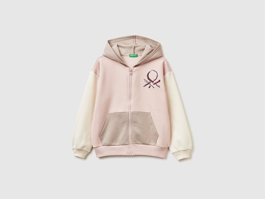 Толстовка на молнии с капюшоном