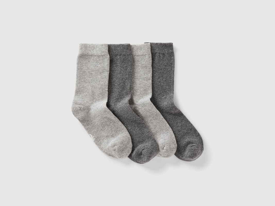 Набор из 4х пар однотонных носков